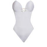 Ava Straplez One Piece White