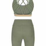 Refresh Biker Leggings Khaki