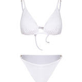 Coral Beyaz Bikini Üstü