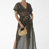 Mykonos Short Sleeve Belt Caftan