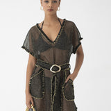 Mykonos Short Sleeve Belt Caftan
