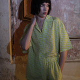 Guila Patterned Shirt Green