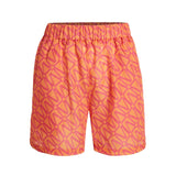 Pia Patterned Short Orange