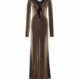 Monaco Long Sleeve Dress Copper
