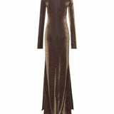 Monaco Long Sleeve Dress Copper