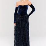 Throne of Velvet Gown Dress