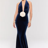 Alhambra Navy Gown Dress