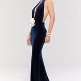 Alhambra Navy Gown Dress
