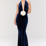Alhambra Navy Gown Dress