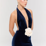 Alhambra Navy Gown Dress