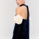 Versailles Rose Navy Gown Dress