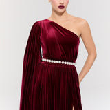 Baglioni Burgundy Gown Dress