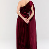 Baglioni Burgundy Gown Dress