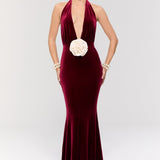 Alhambra Burgundy Gown Dress