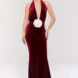 Alhambra Burgundy Gown Dress