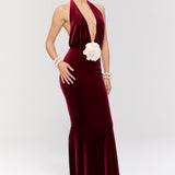 Alhambra Burgundy Gown Dress