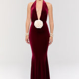 Alhambra Burgundy Gown Dress