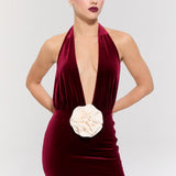 Alhambra Burgundy Gown Dress