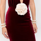 Alhambra Burgundy Gown Dress