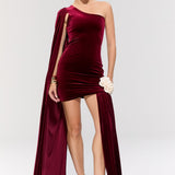 Empress Burgundy Dress