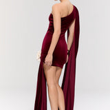 Empress Burgundy Dress