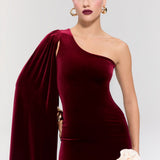 Empress Burgundy Dress