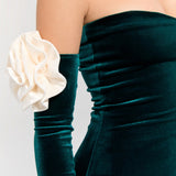 Versailles Rose Green Gown Dress