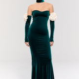 Versailles Rose Green Gown Dress