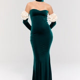 Versailles Rose Green Gown Dress