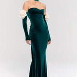 Versailles Rose Green Gown Dress