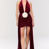 The Heiress Burgundy Dress