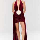 The Heiress Burgundy Dress