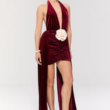 The Heiress Burgundy Dress