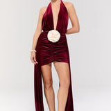 The Heiress Burgundy Dress