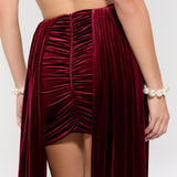 The Heiress Burgundy Dress