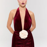 The Heiress Burgundy Dress