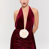 The Heiress Burgundy Dress