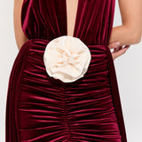 The Heiress Burgundy Dress