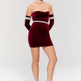 Eternal Mini Burgundy Dress