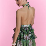 The Riviera Bloom Mini Elbise