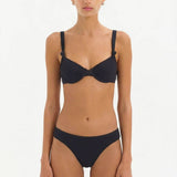Strait Black Bikini Set