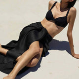 Strait Black Bikini Set
