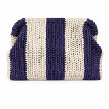 Navy & Ecru Knit Bag