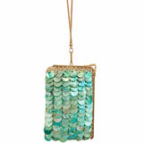 Mother of Pearl Mini Green Bag