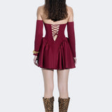 Candela Burgundy Dress