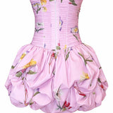 April Pink Floral Dress