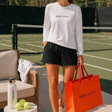 Marisa Pleated Tennis Shorts – Black Body London