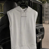Sleeveless Hoodie – White Body London