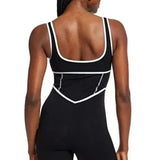 Tempo Contrast-Stitch Jumpsuit – Black Body London