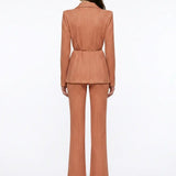 Shimmer Knit Brick Red Pants